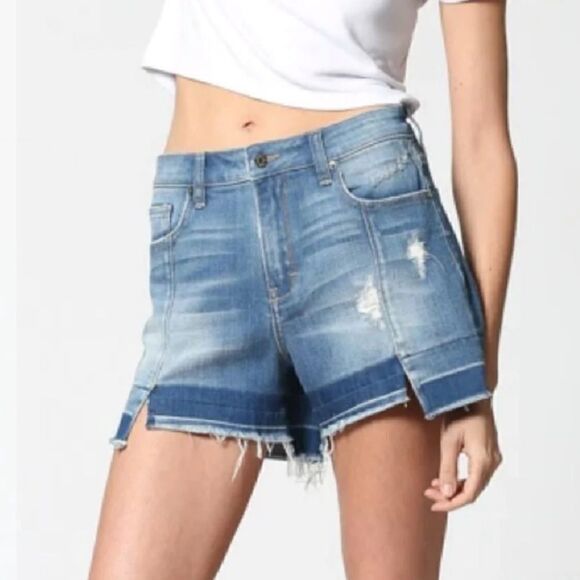Nordstrom Hidden Jeans Sofie Mom Shorts Women’s Medium - Picture 1 of 8